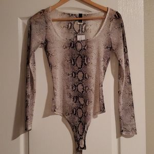 Windsor animal print sheet body suit